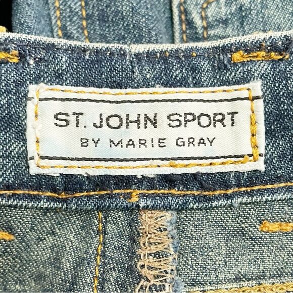 Vintage St. John Sport Jeans Medium Wash Straight Leg High Rise Women’s Size 4 - Picture 9 of 13